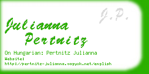 julianna pertnitz business card